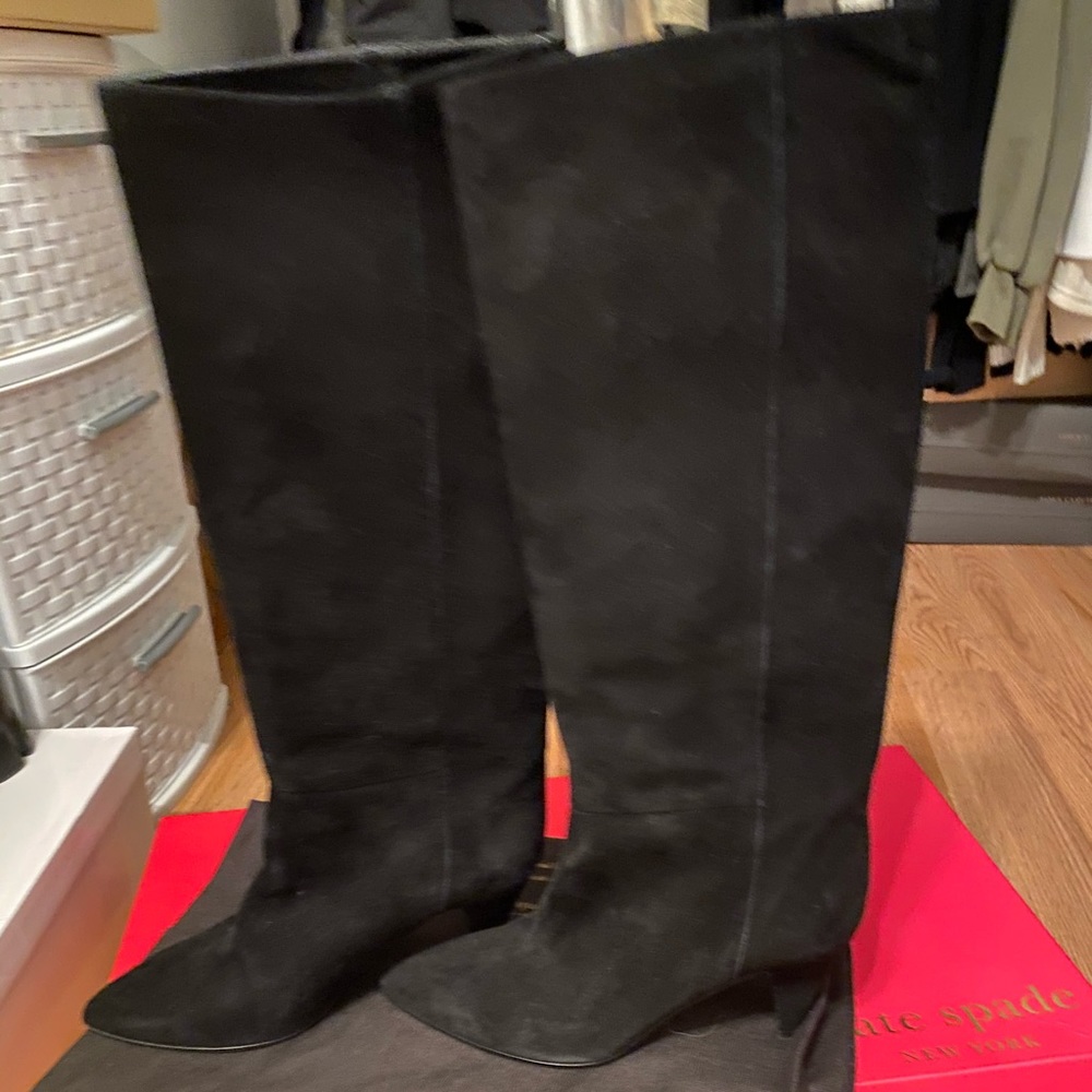 Kate spade knee high suede boots
